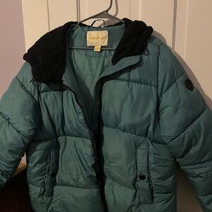 Madden Girl Teal Jacket with Black Interior